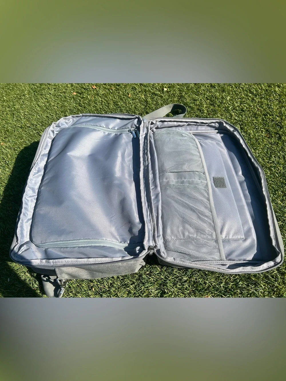 BAGSMART Gray Travel Duffel Weekender Carry-On Laptop Overnight Bag Like New